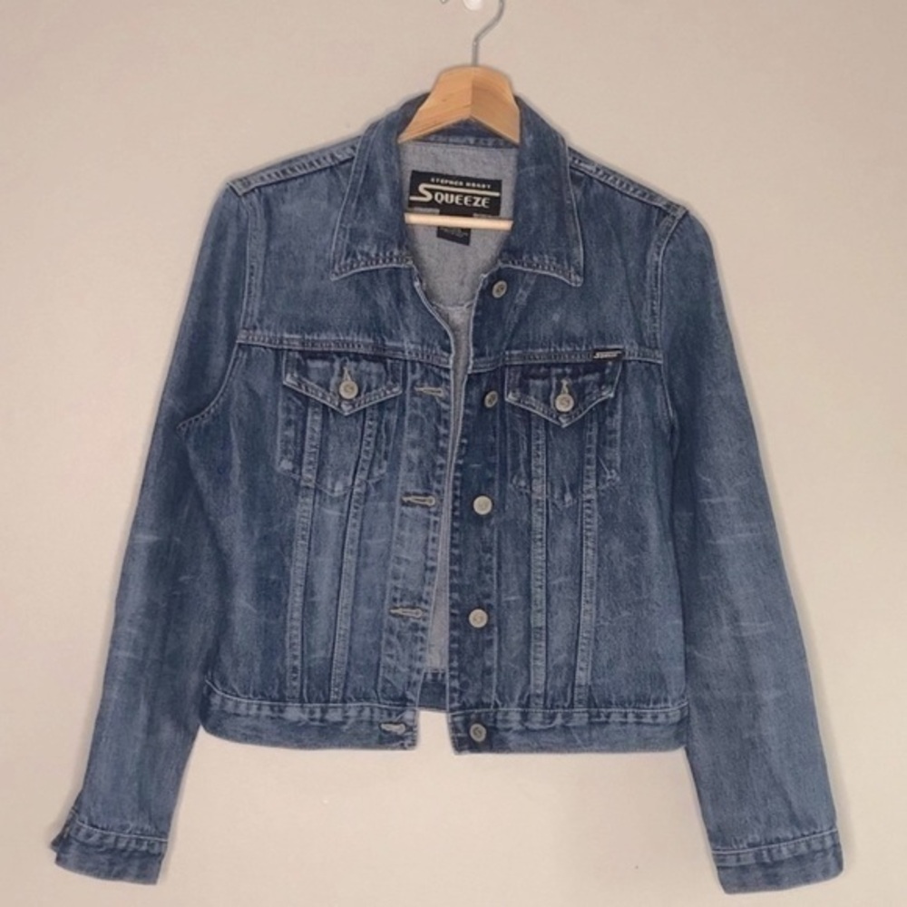 Squeeze by Steven Hardy denim jean jacket size medium